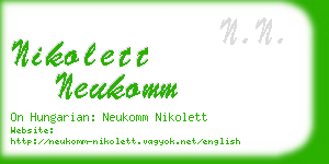 nikolett neukomm business card